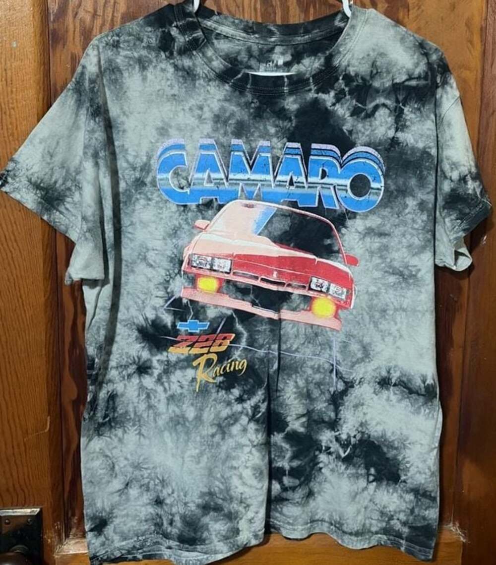 Official GM Chevrolet Camaro Z28 Racing Tie-Dye T-Shirt